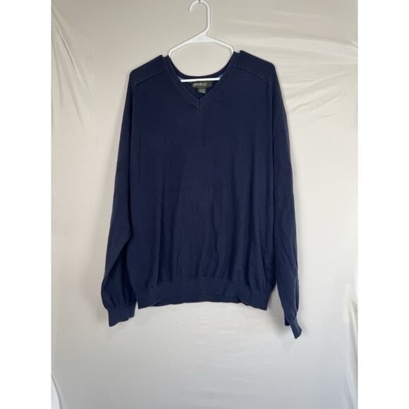 Men’s Eddie Bauer Sweater Navy Blue XL - Picture 1 of 3
